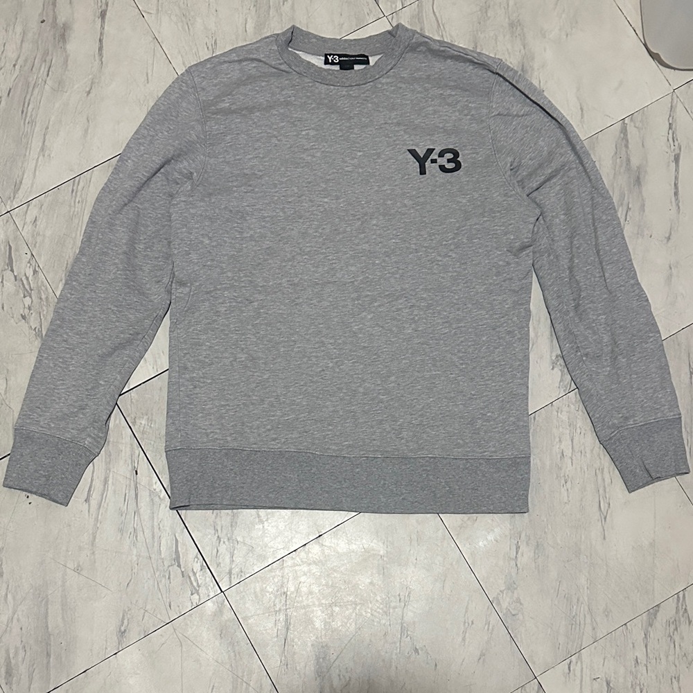 Y-3 Light Gray Crewneck Sweater